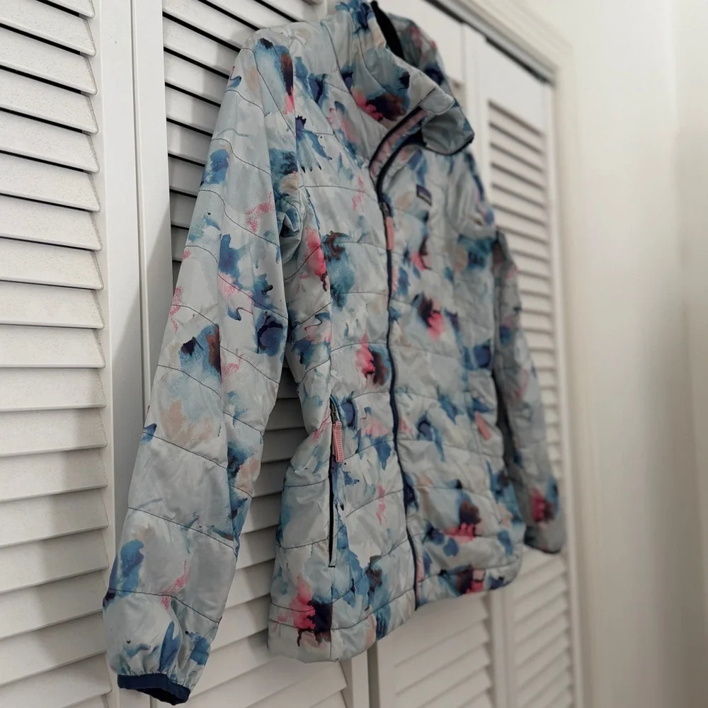 Patagonia Jacket Youth Girls Down Insulated Puffer Full Zip Kids Size‎ Large